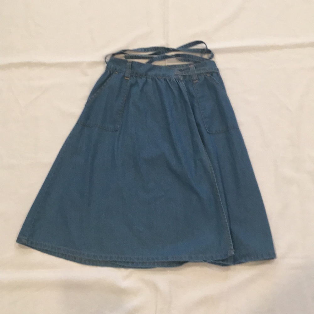 Old Navy denim wrap skirt